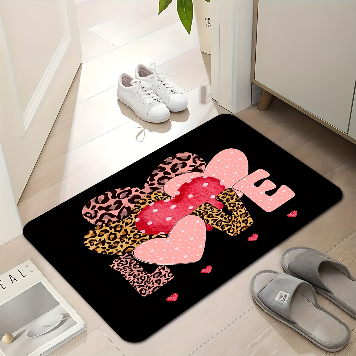 Leopard Heart Love Print Doorm - Home Textiles Premium recension och pris