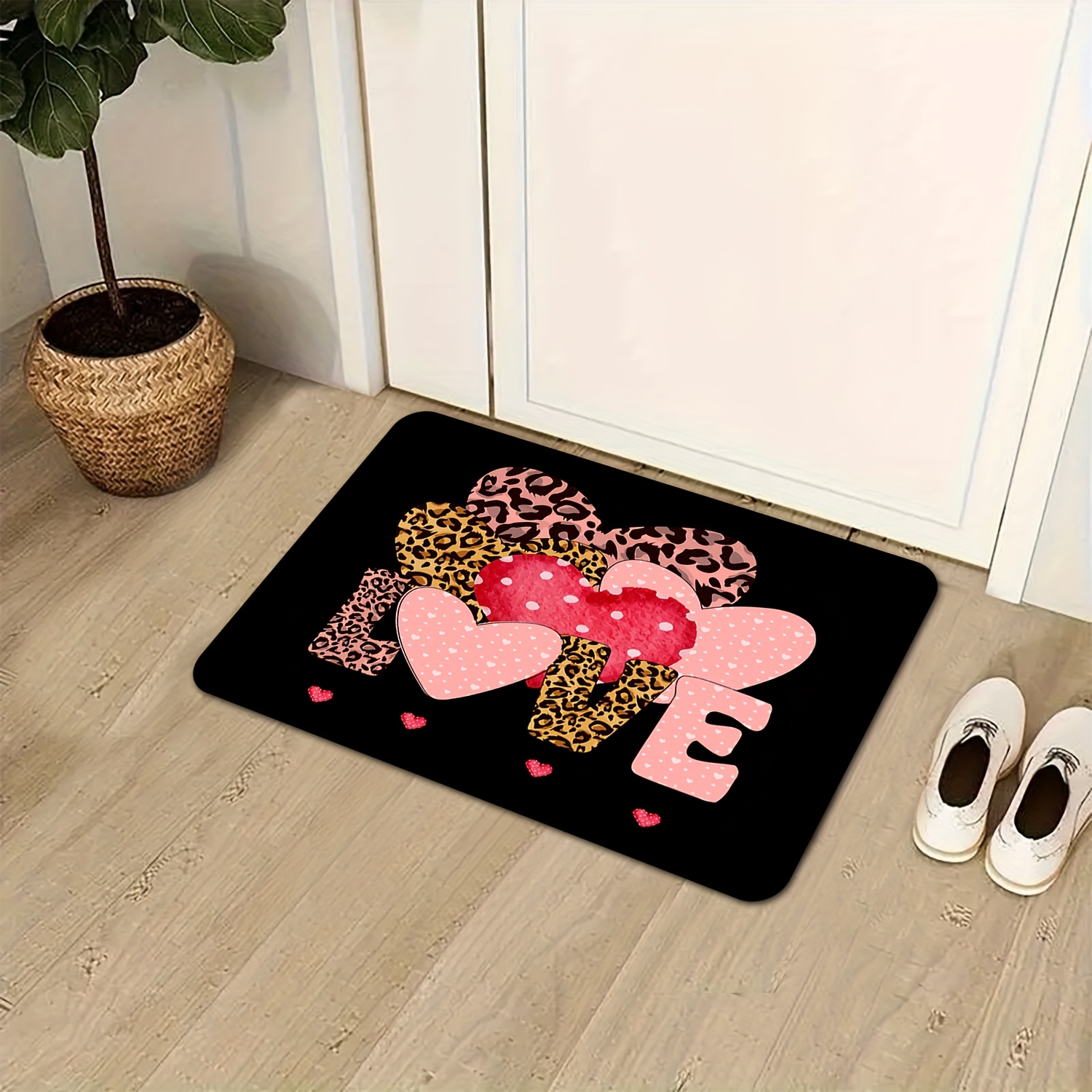 Leopard Heart Love Print Doorm - Home Textiles Premium recension och pris