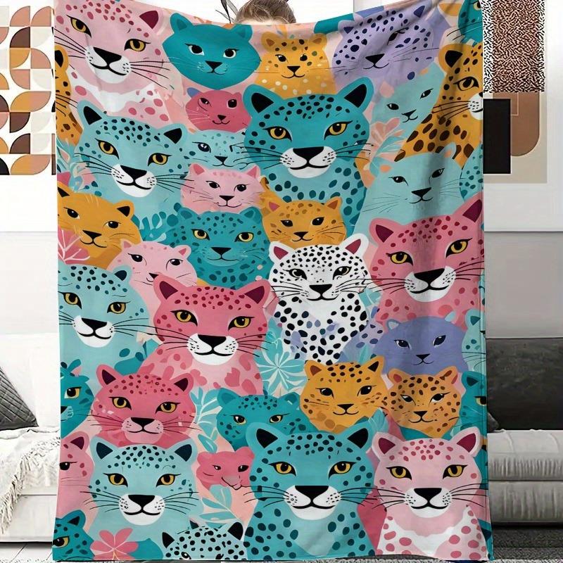 Colorful leopard print face pa - Home Textiles Face Towel recension och pris