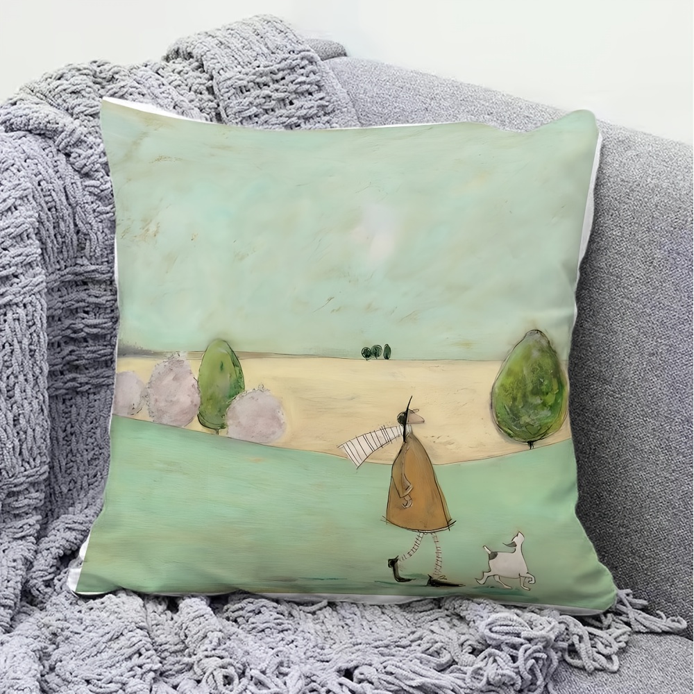 1pc Fashion Cartoon Printed Pi - Pillow Insert 18X18 recension och pris