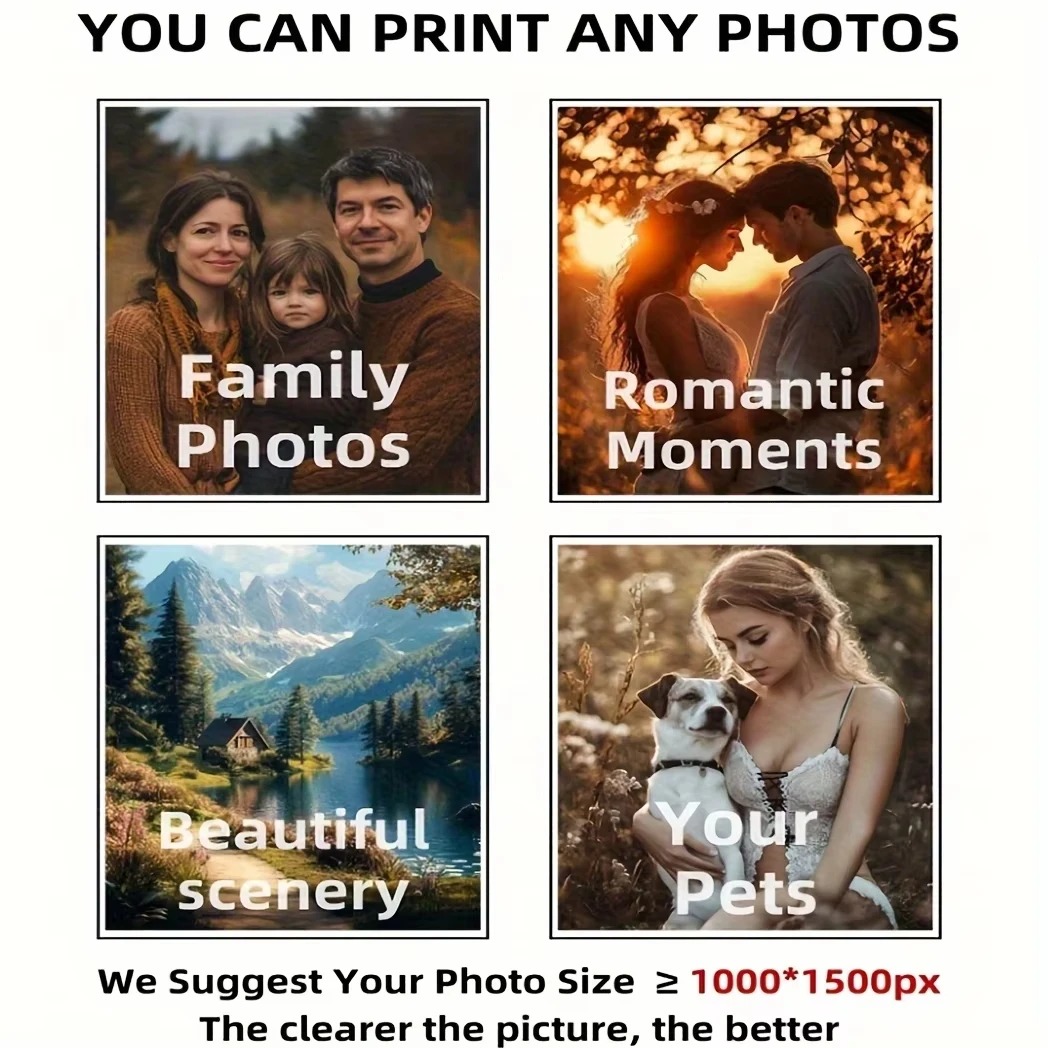 Personalized Photo Canvas, Cus - Home Textiles & Decorations recension och pris