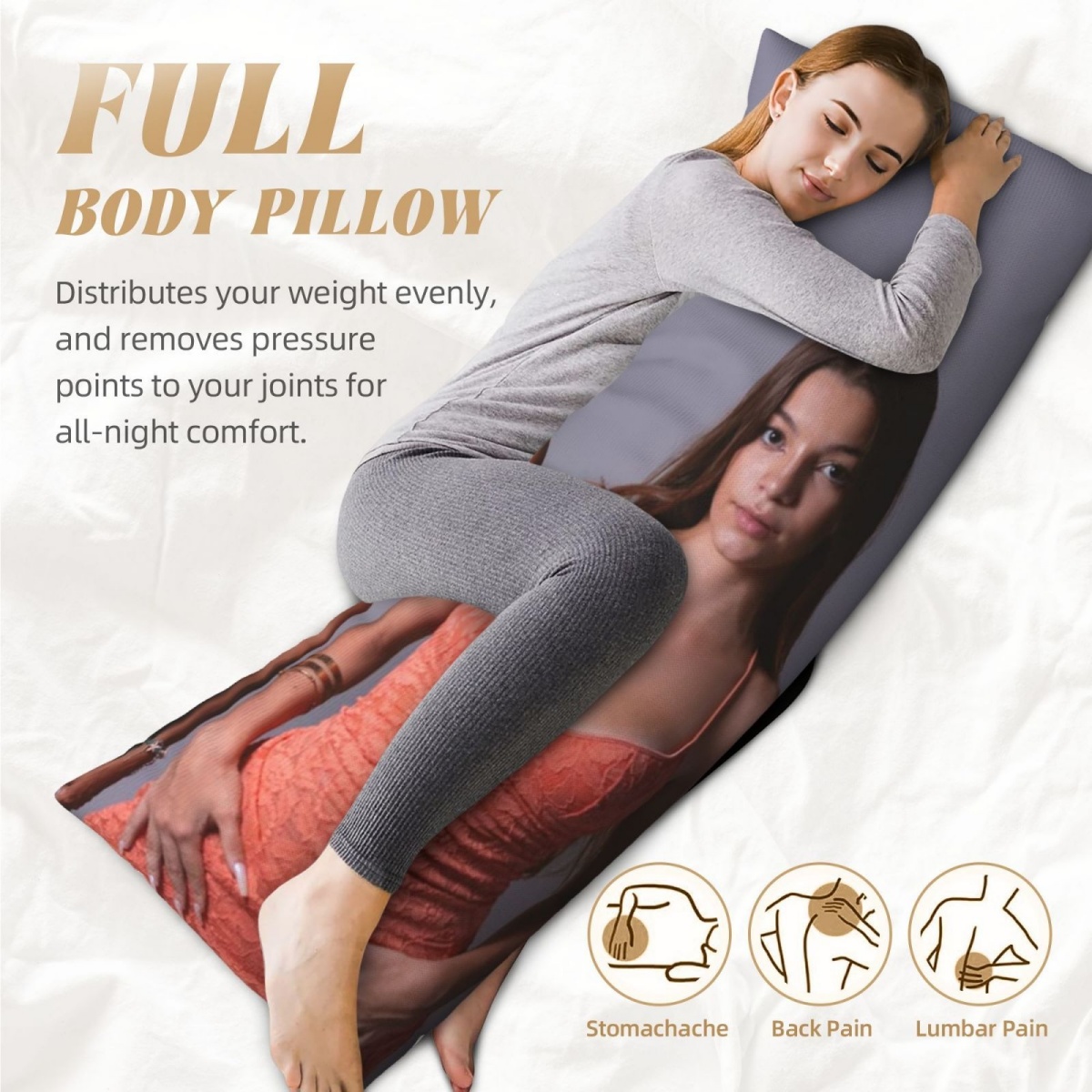 1 Custom Photo Body Pillowcase - Home Textiles & Decorations recension och pris